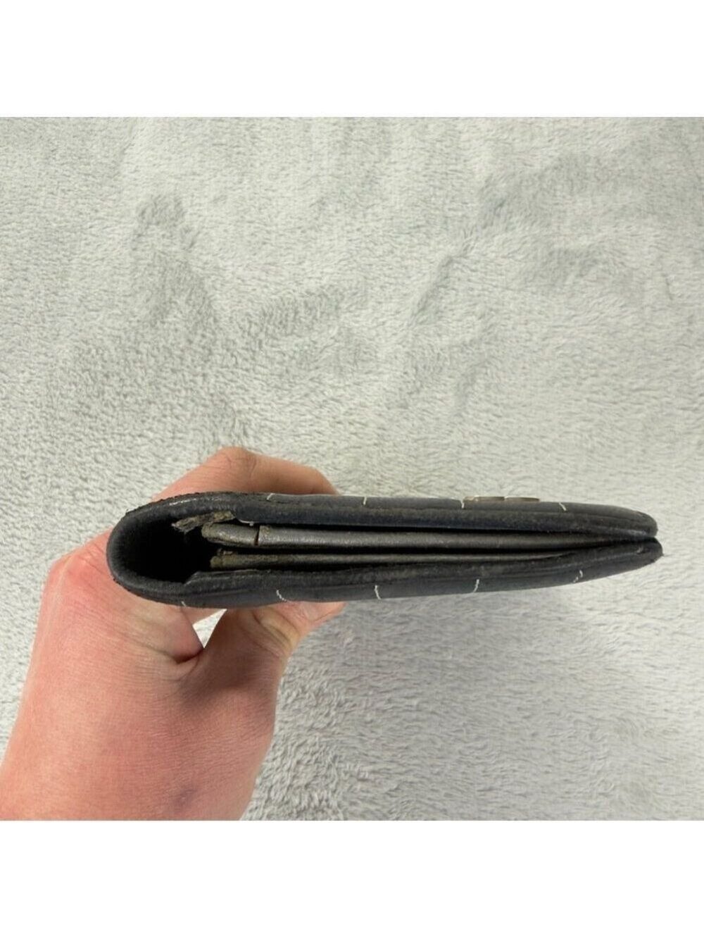 Chanel Black Leather Bifold Wallet Embroidered - Picture 11 of 16